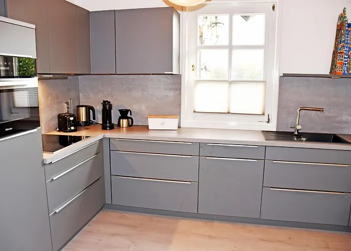 Daire Reetdachfachwerkvilla Am Wiesengrund *